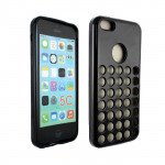 Wholesale iPhone 5C Colorful TPU Case (Black)